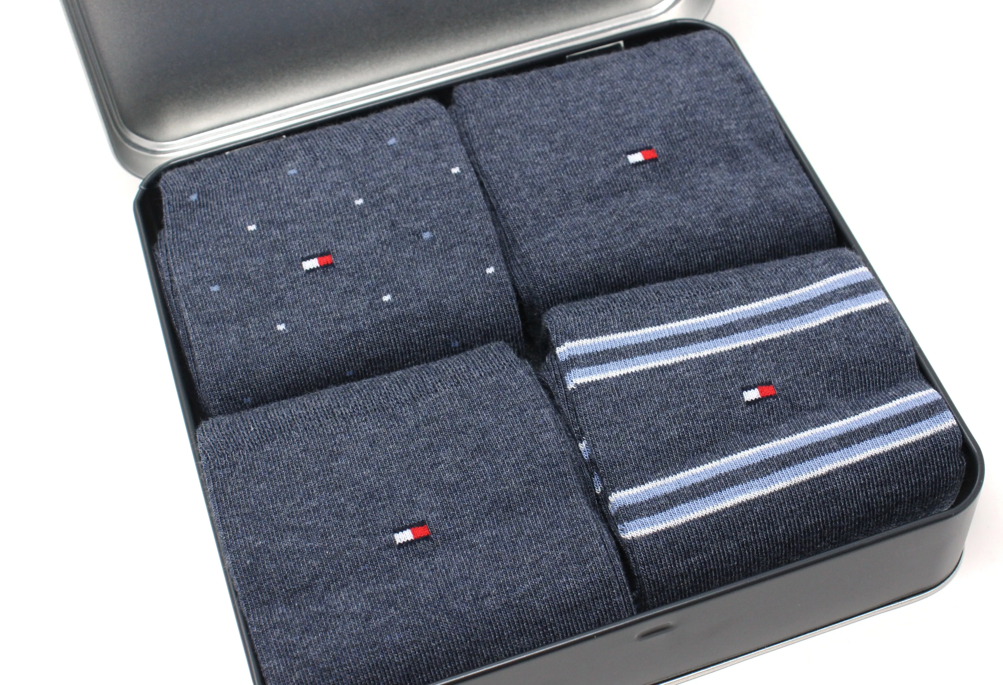 4 Pack Classic Stripe Sock Gift Box