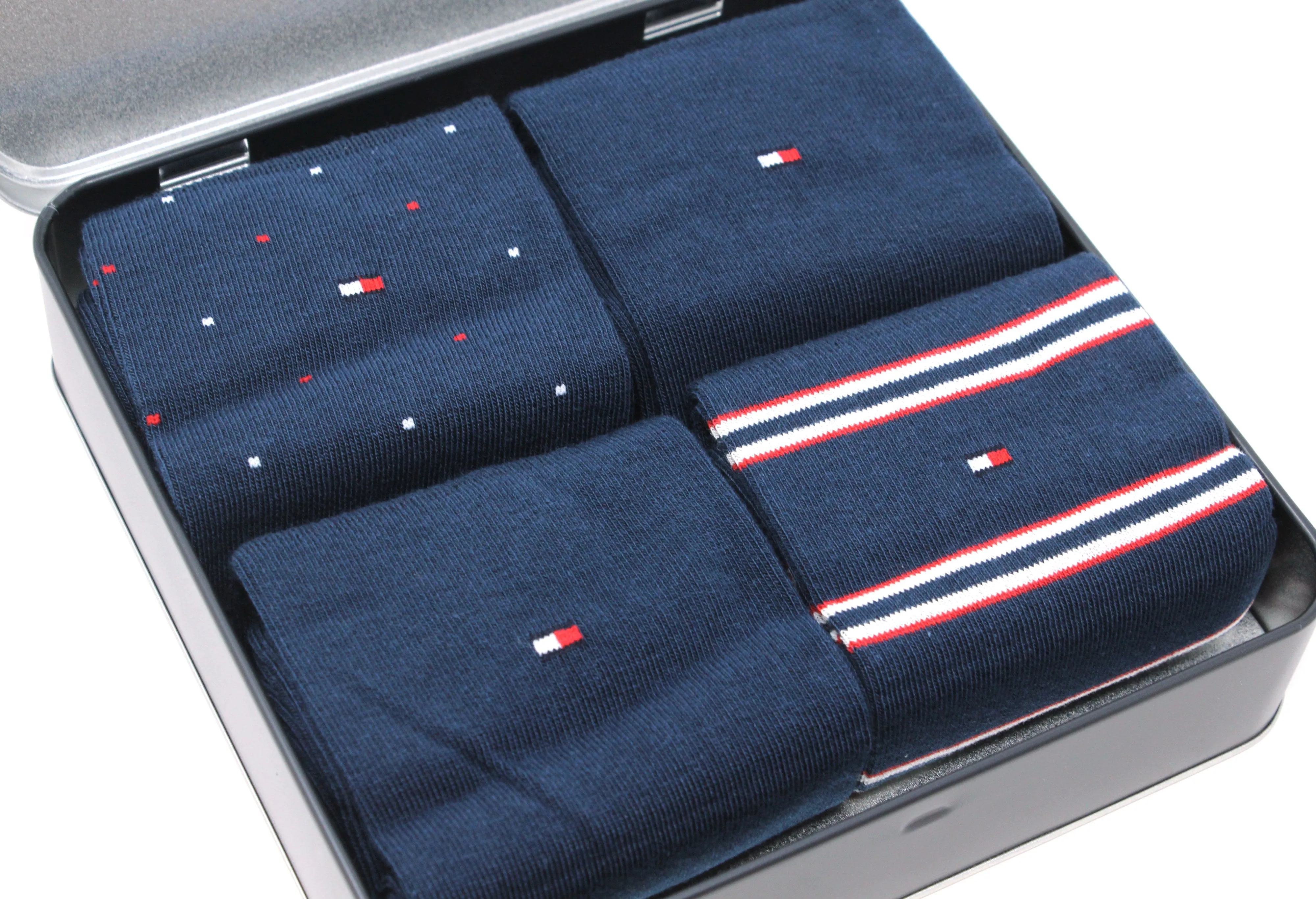 4 Pack Classic Stripe Sock Gift Box