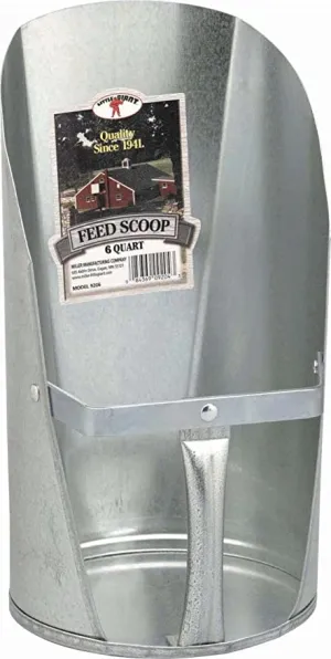 6qt Galvanized Scoop