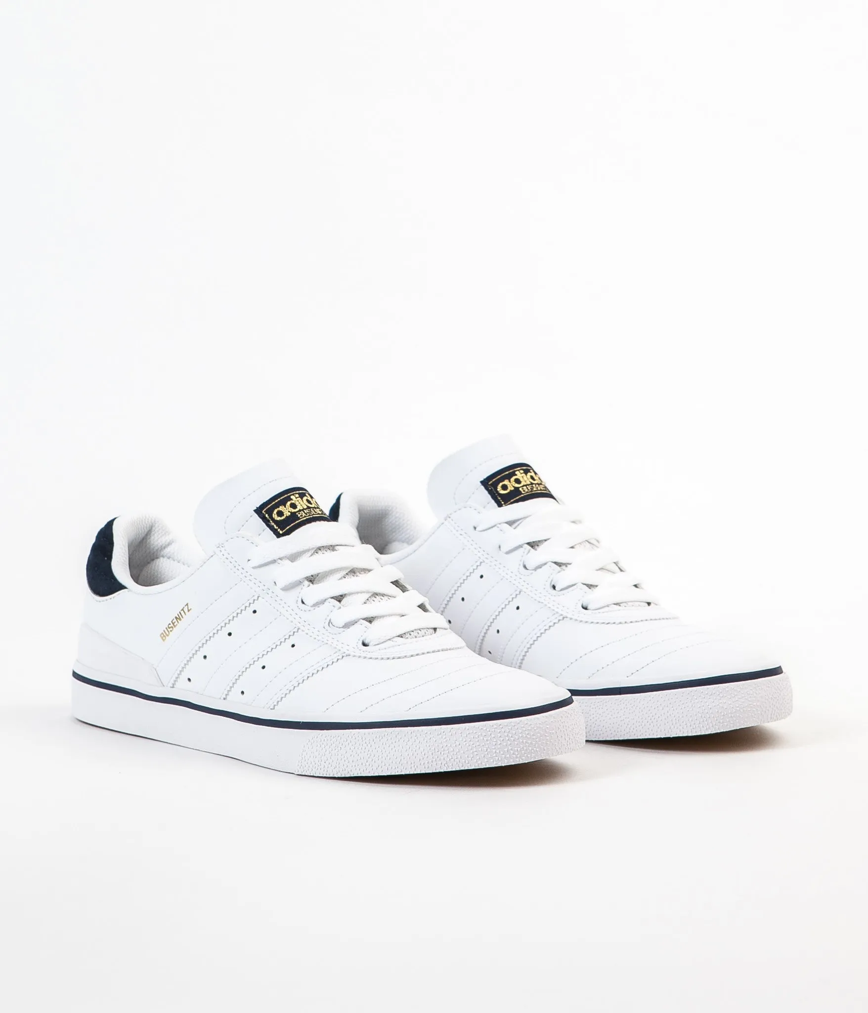 Adidas Busenitz Vulc Adv Shoes - White / Collegiate Navy / White