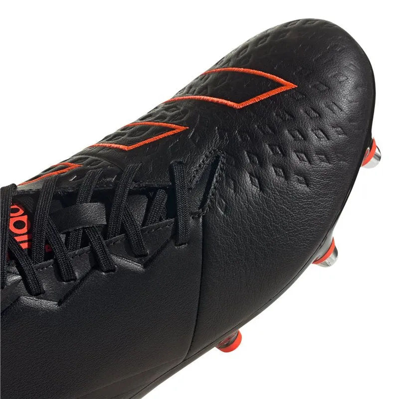 adidas Malice Elite SG Rugby Boots - Adult - Black/Solar Red/White