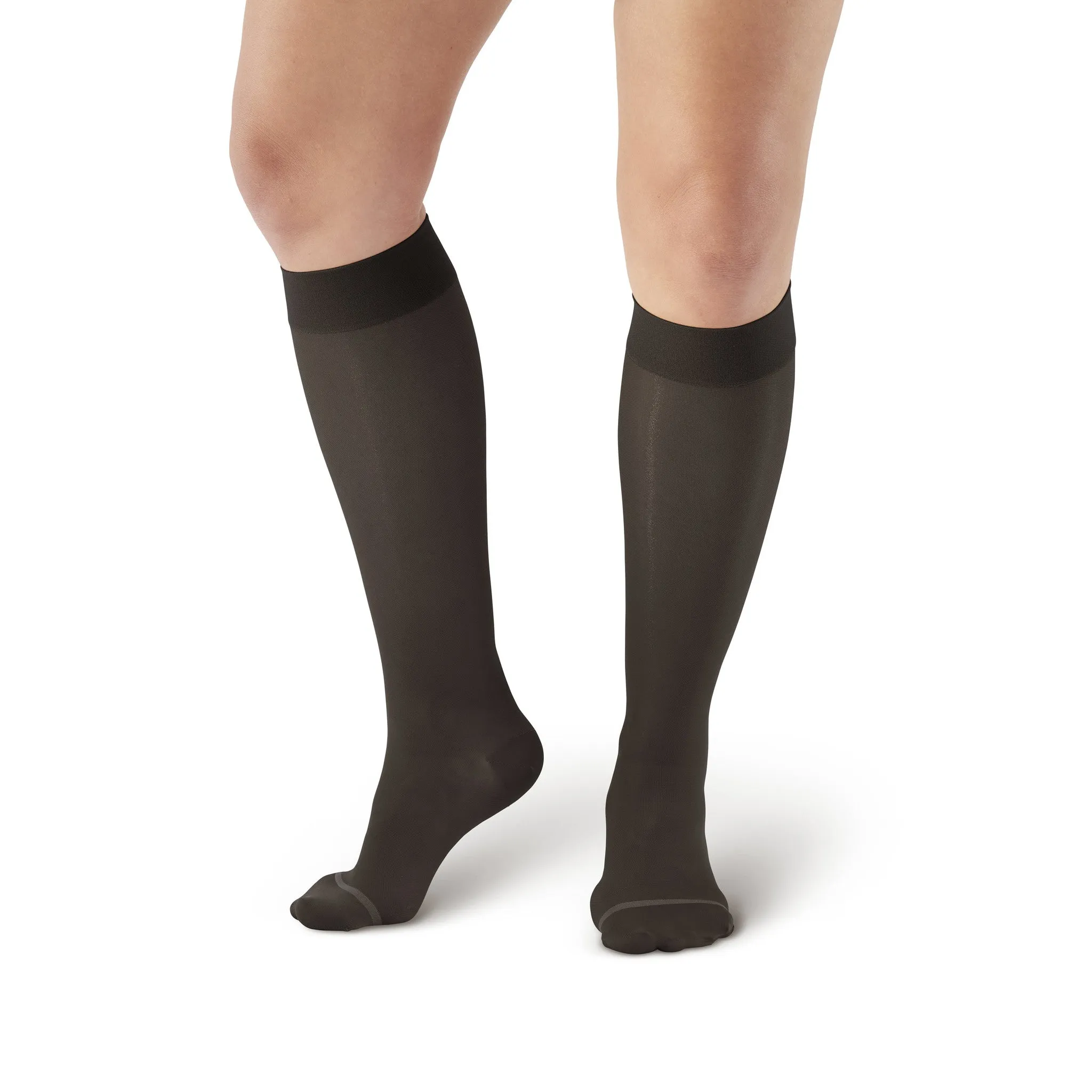 AW Style 16 Sheer Support Closed Toe Knee Highs - 15-20 mmHg