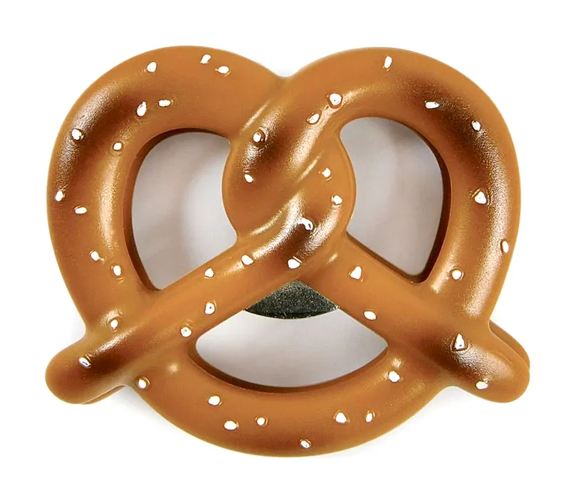 BEER PRETZEL BOTTLE OPENER AND CLIP