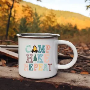 Camp Hike Repeat Durable Camping Mug for On-the-Go Adventures