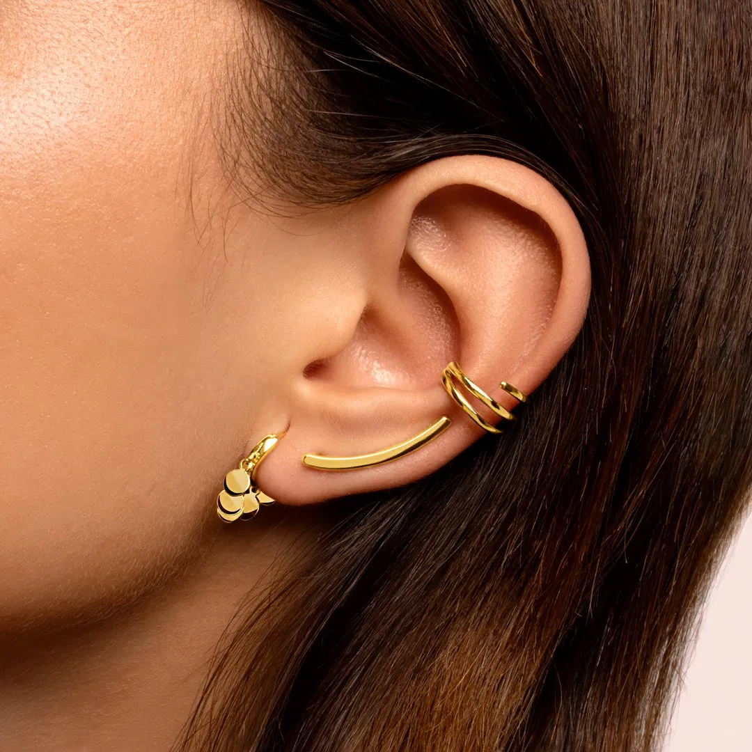 Climber Gold Earrings