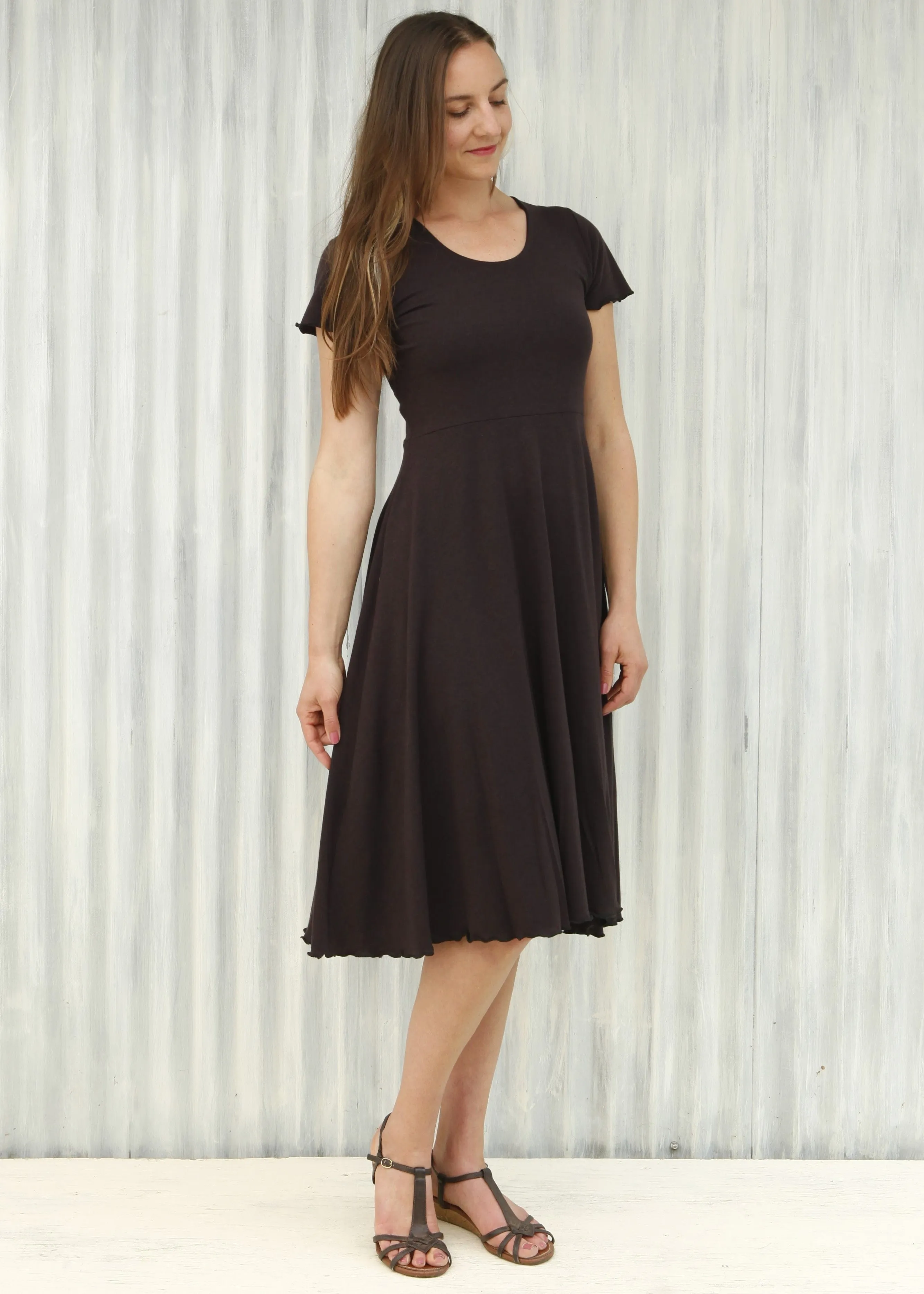 Coffee Charlotte Dress