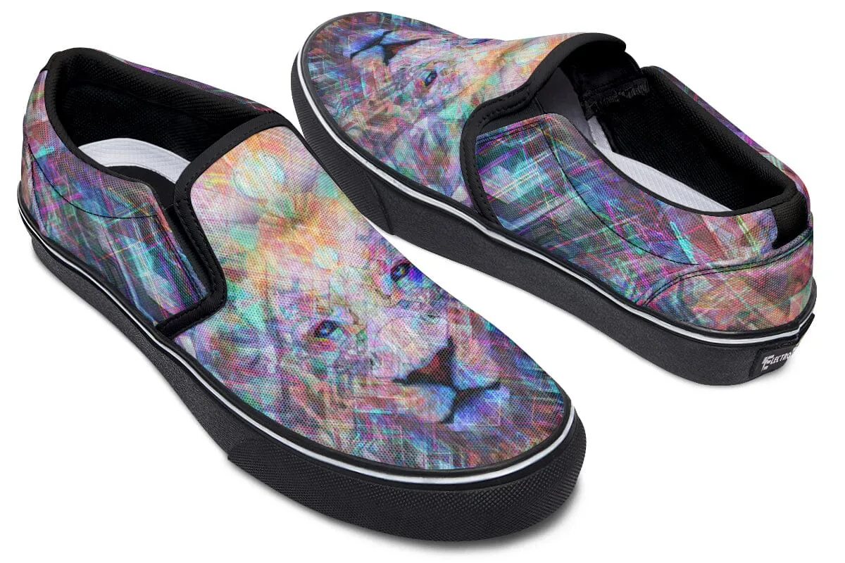 Crystal Lion Slip on Shoes