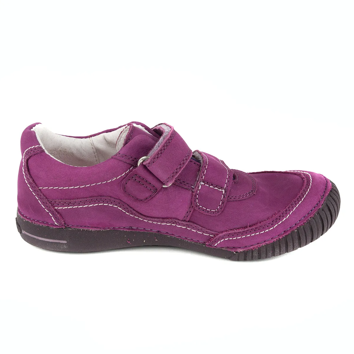 D.D. Step big kid girl double strap shoes purple size US 13-4