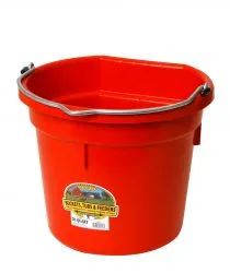 Duraflex 20-Qt Flat Back Horse and Livestock Bucket