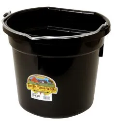 Duraflex 20-Qt Flat Back Horse and Livestock Bucket