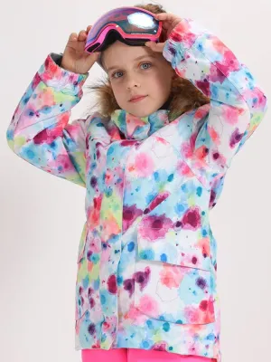 Gsou Snow Colorful Dots Kids Jacket