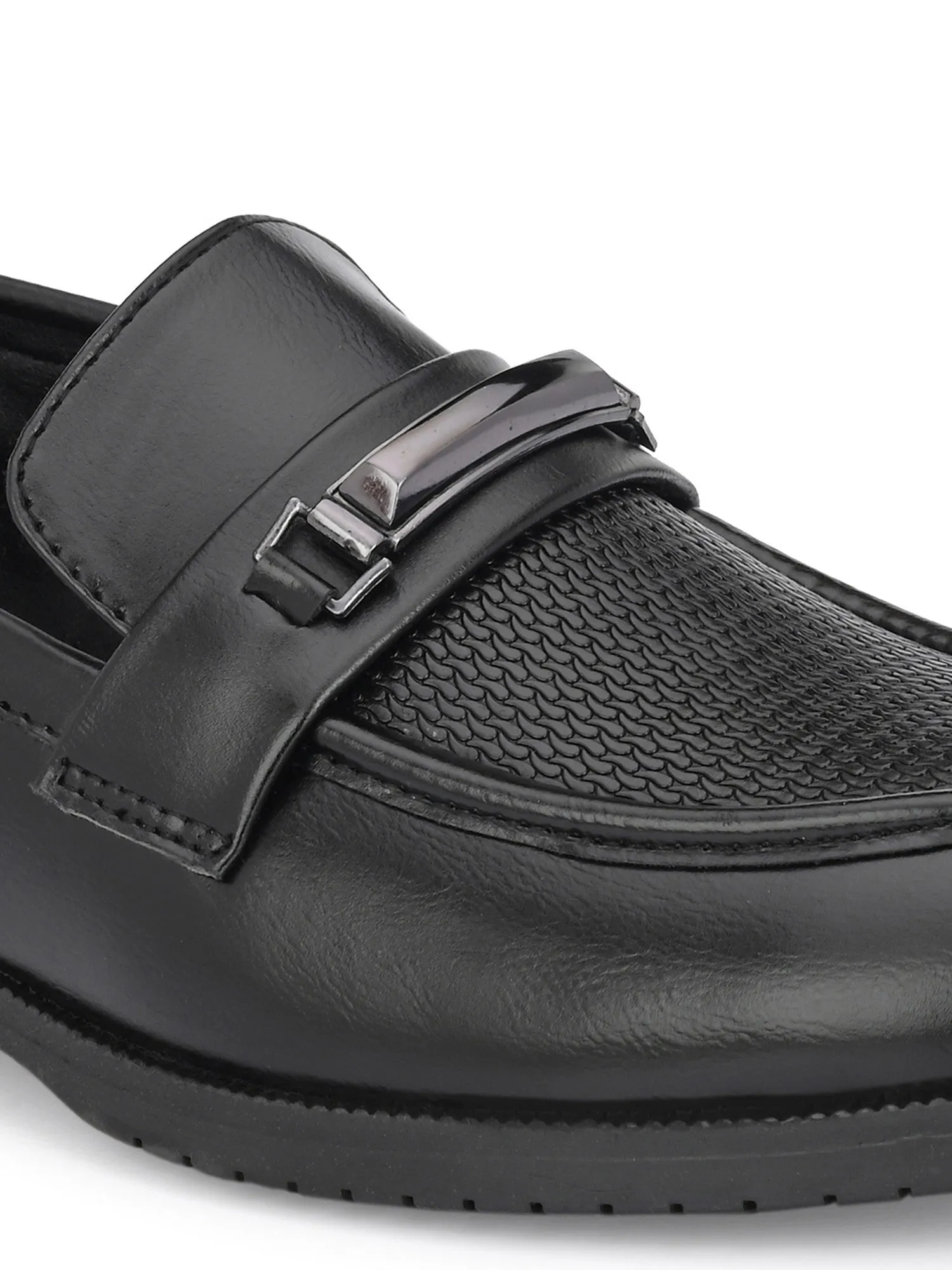 Guava Men's Black Slip On Party Formal Shoes (GV15JA787)