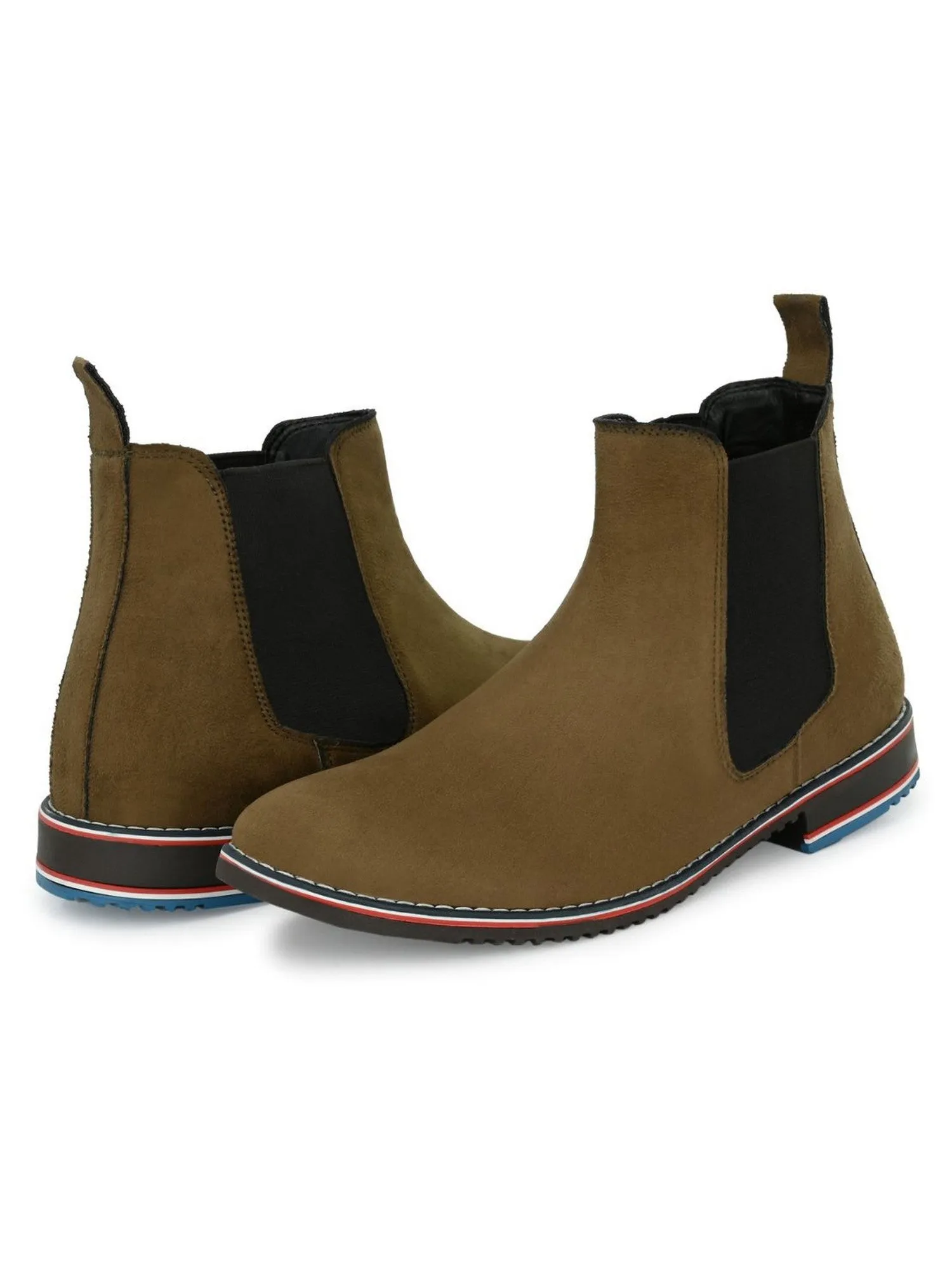 Guava Men's Olive Casual Chelsea Boots (GV15JA780)