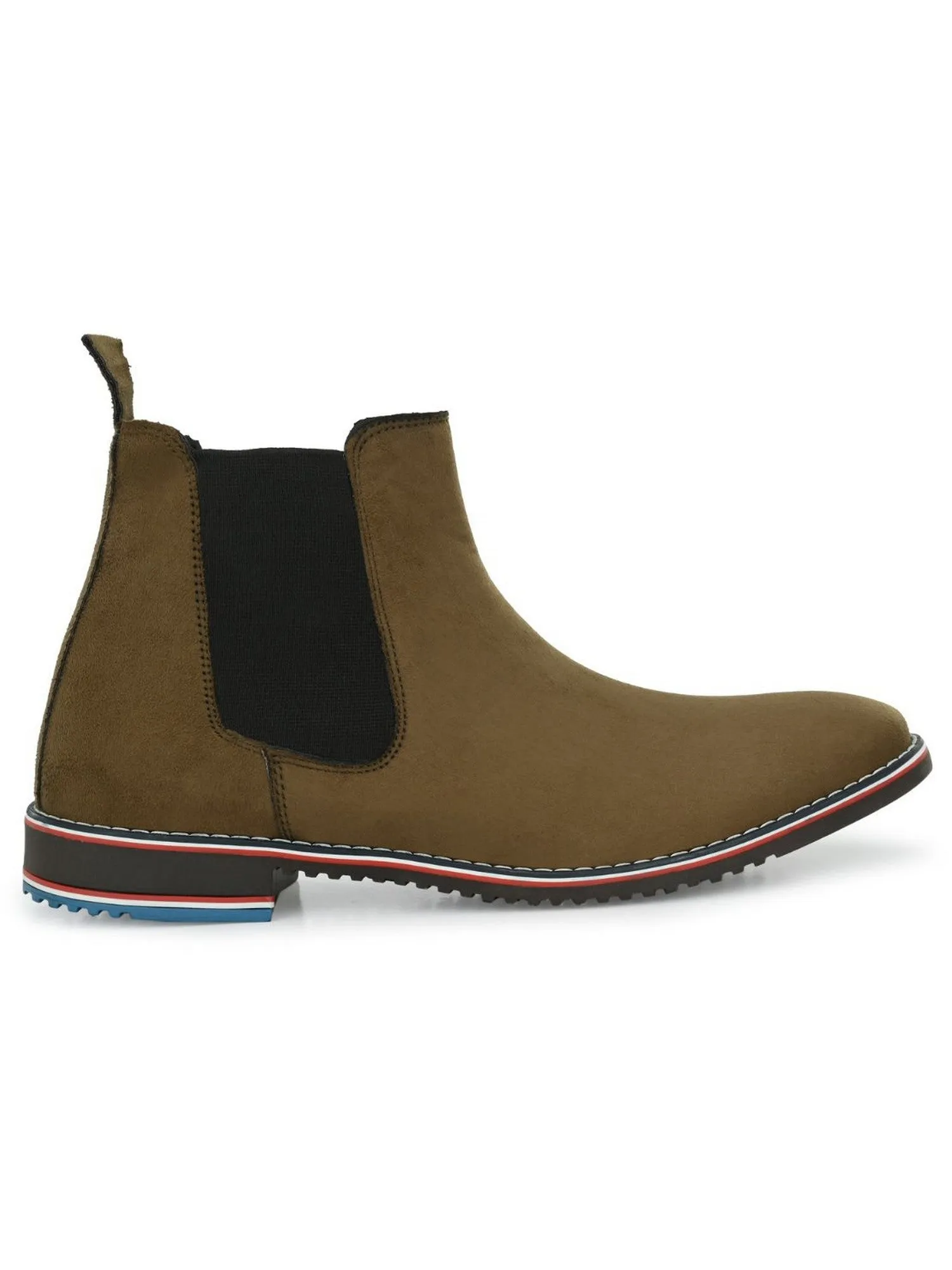 Guava Men's Olive Casual Chelsea Boots (GV15JA780)