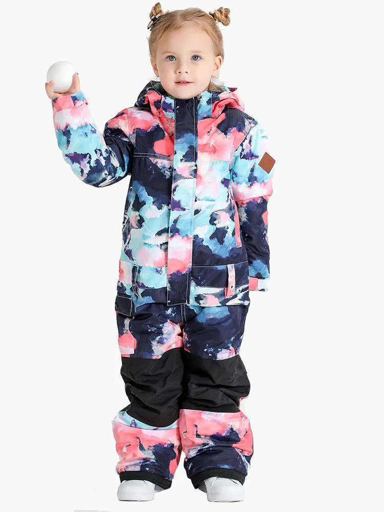 Kids One Piece Snowboard Suit