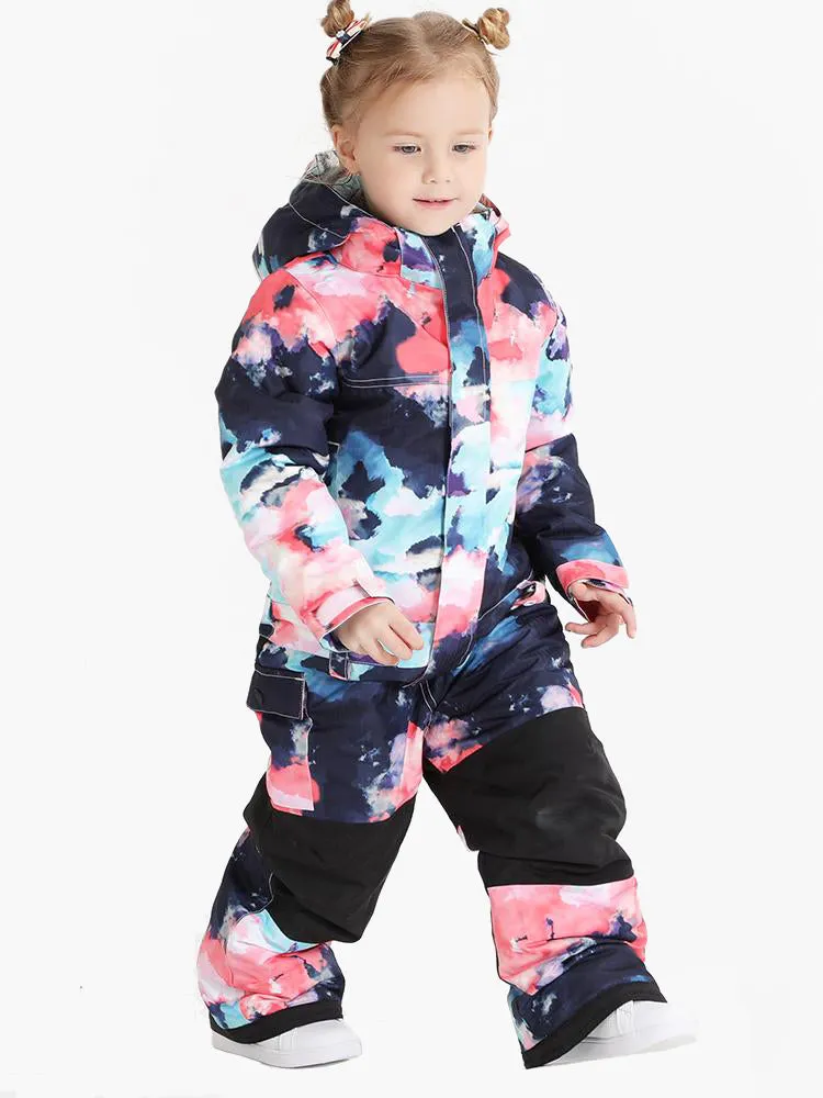 Kids One Piece Snowboard Suit