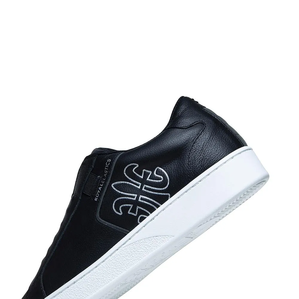 Men's Adelaide Black White Leather Sneakers 02613-998