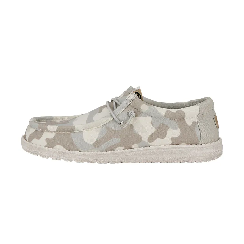 Men's Wally Washed Camo Greyscale Desert