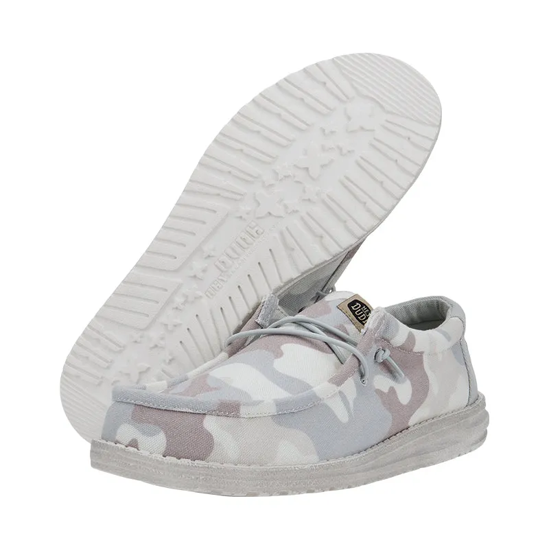 Men's Wally Washed Camo Greyscale Desert