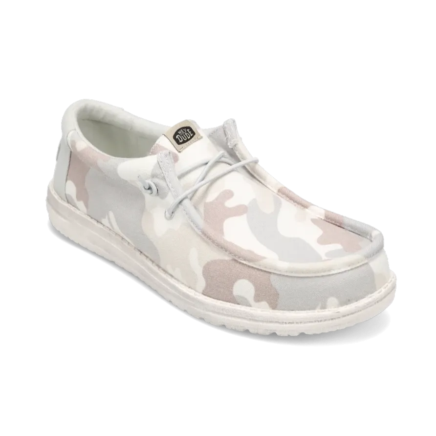 Men's Wally Washed Camo Greyscale Desert