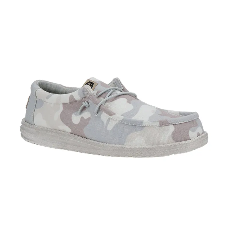 Men's Wally Washed Camo Greyscale Desert