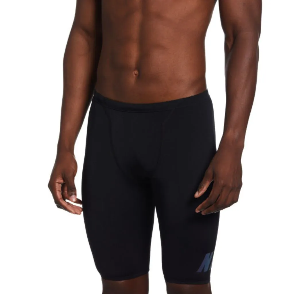 Nike Men's Multi Graphic Jammer Swimsuit - Jet Black