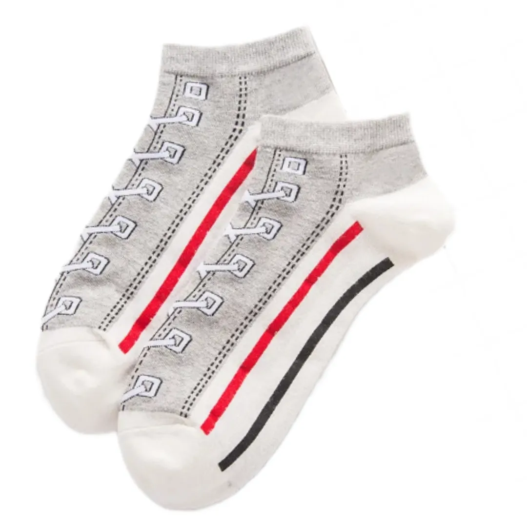 Old School Sneaker Ankle Socks (Adult Medium - Women's Shoe Sizes 5-10)