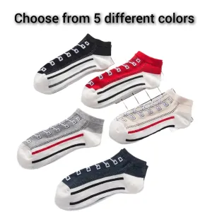 Old School Sneaker Ankle Socks (Adult Medium - Women's Shoe Sizes 5-10)