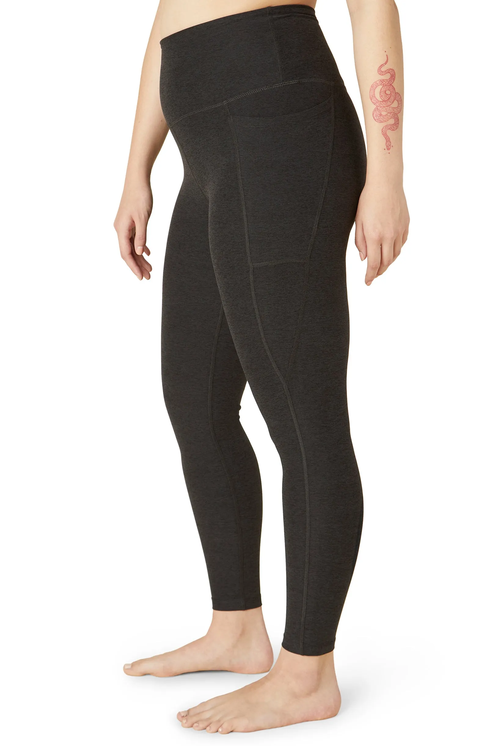 OUT OF POCKET MIDI LEGGING DARKEST NIGHT