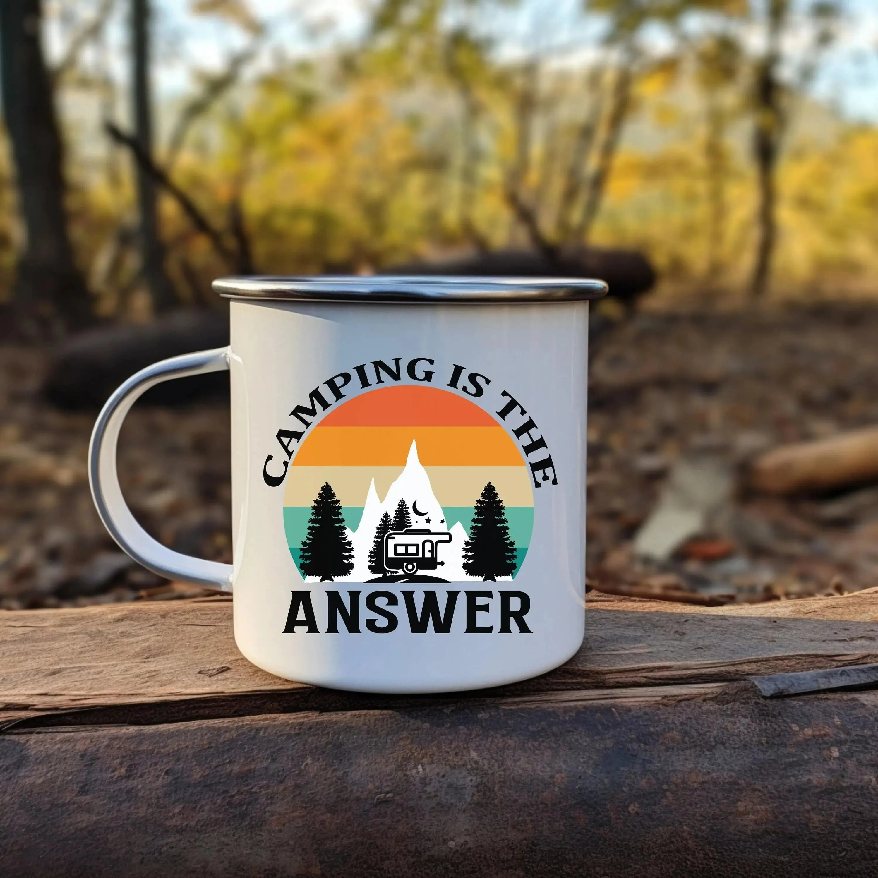 Outdoor Adventure Essential Durable Camping Mug with Handle - Perfect for Camping Hiking and Travel