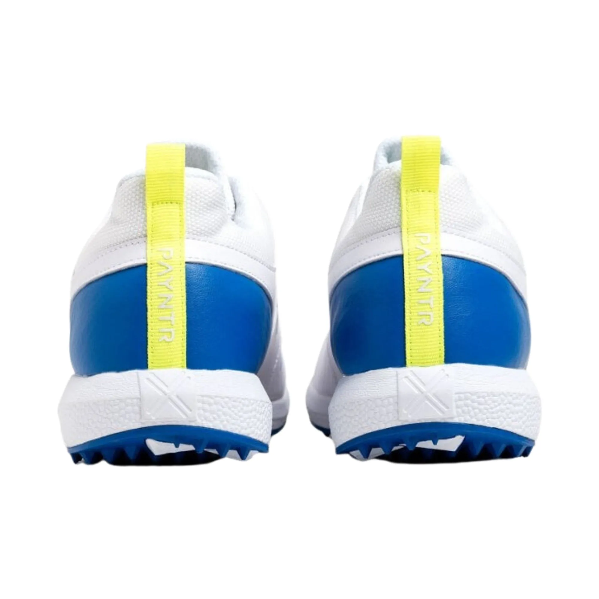 Payntr Cricket Shoes, V-Pimple All Rounder Cricket Shoes - White/Blue