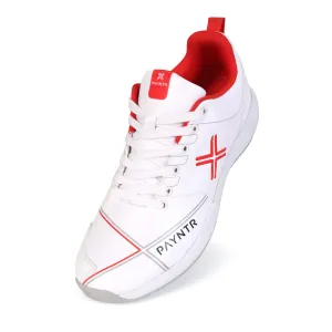 Payntr X Rubber Stud Cricket Shoes - White