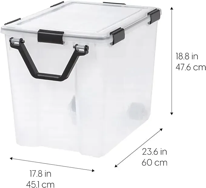 Plastic Clear Stackable  Storage Bin