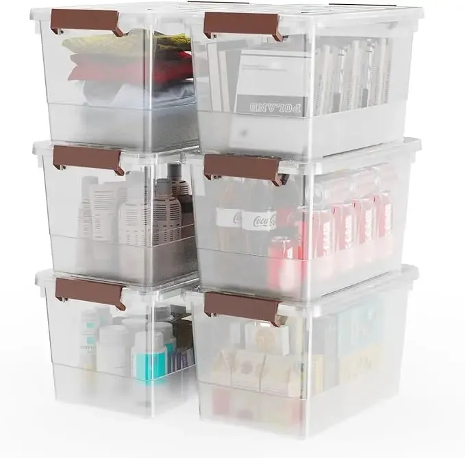 Plastic Clear Stackable  Storage Bin