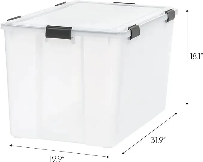 Plastic Clear Stackable  Storage Bin