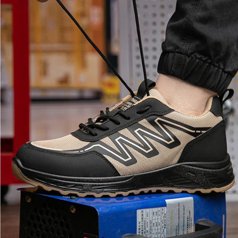 Steel Toe Shoes for Men Women Wide Non Slip Work Comfortable Safety Lightweight Puncture Proof Sneakers