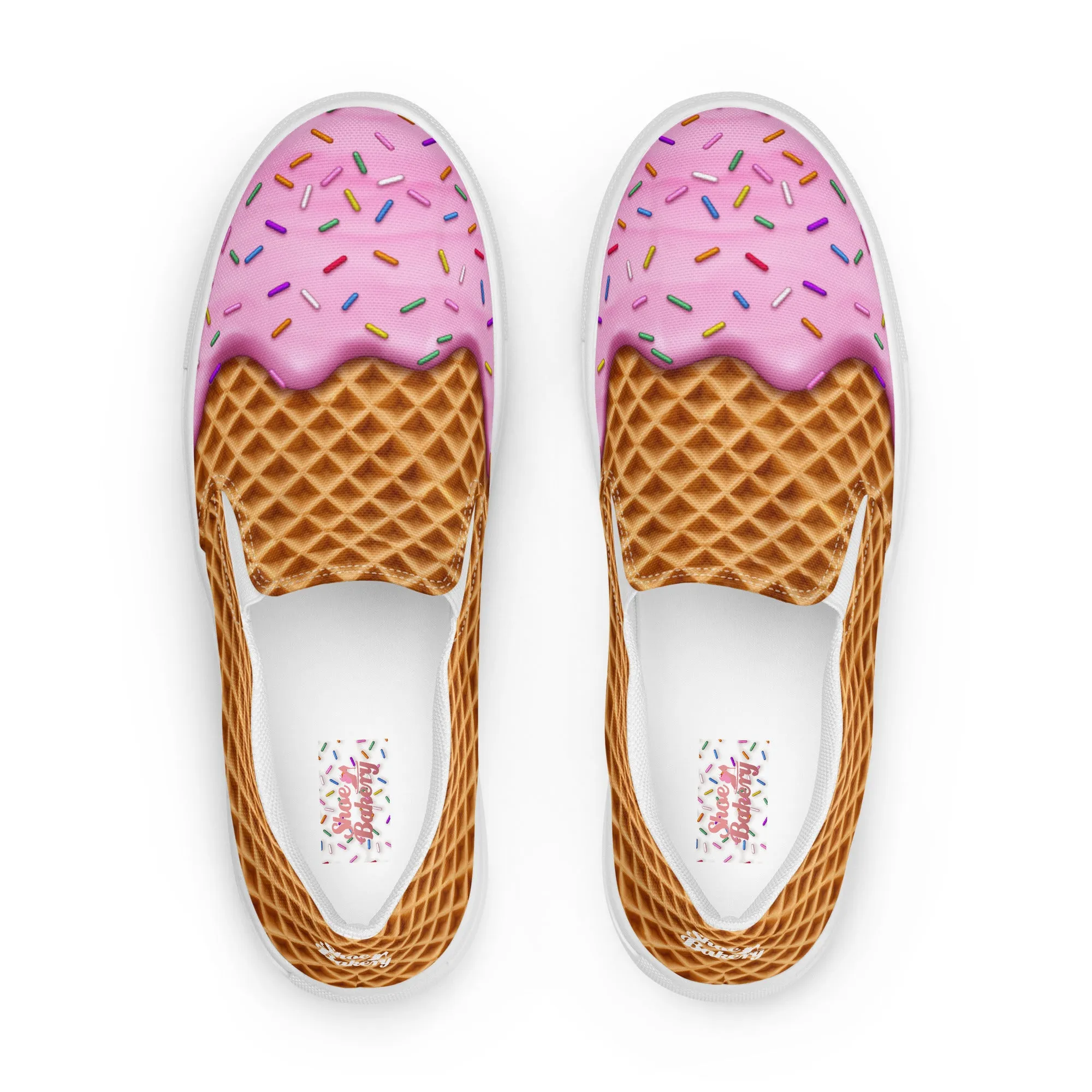 Strawberry Ice Cream Women’s slip-on shoes