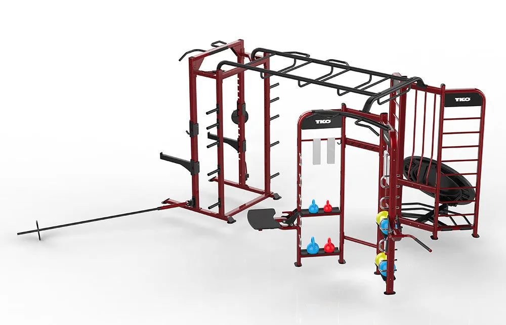 Stretching Rebounder Power Rack Station