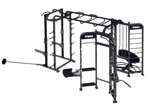 Stretching Rebounder Power Rack Station