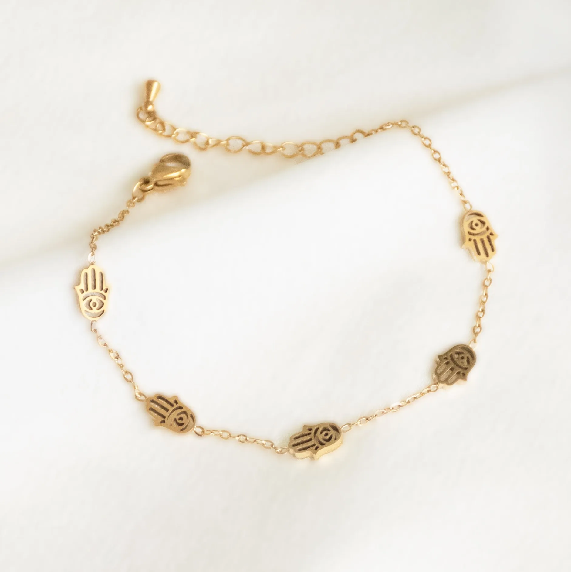 Tiny Multi Hamsa Bracelet