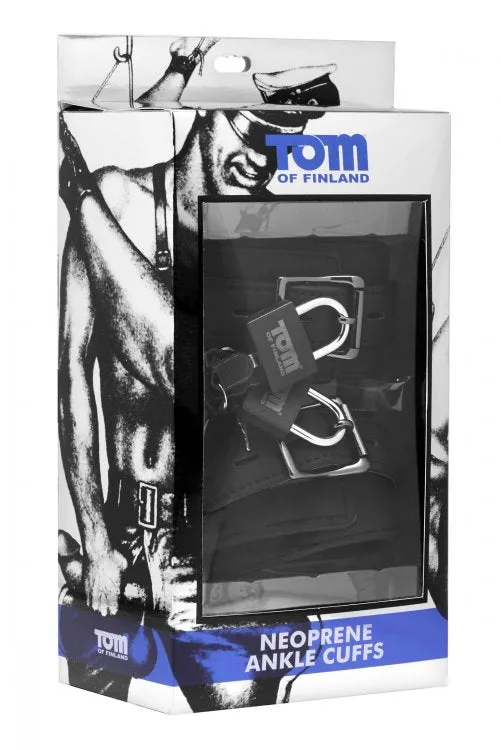 Tom of Finland Neoprene Ankle Cuffs WLocks