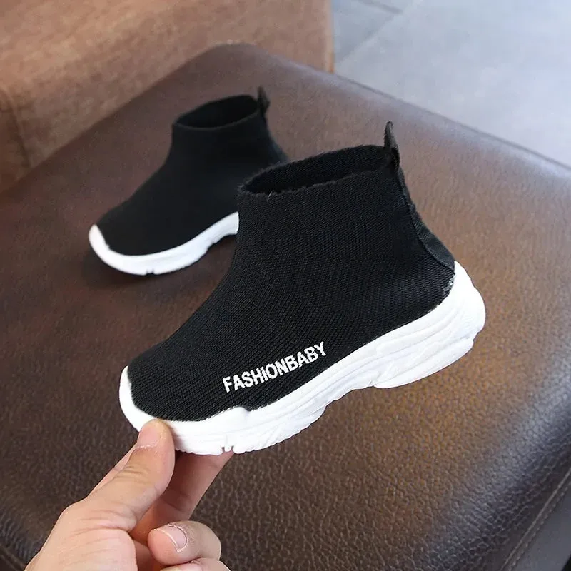 Winter Kids Slip-on Breathable Snow Boots Casual Shoes